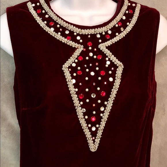 Vintage 1930’s Handmade Velvet Dress - Picture 2 of 7